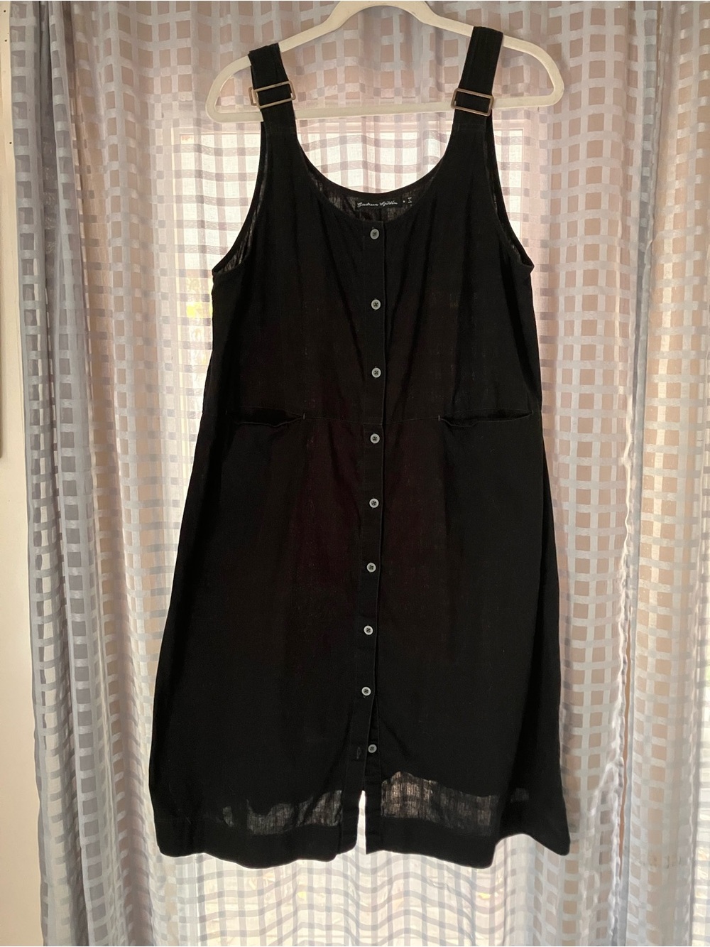 Gudrun Sjoden black cotton sleeveless dress